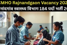 Rajnandgaon Health Department 184 Posts Recruitment 2025