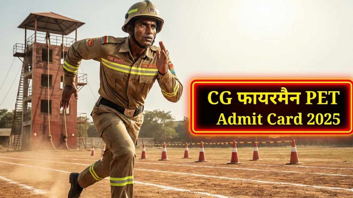 CG Fireman PET Admit Card 2025