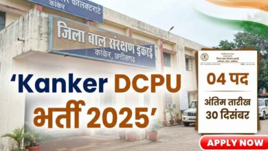 Kanker DCPU Recruitment 2025