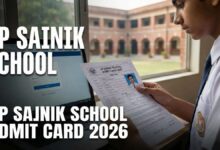 UP Sainik School Admit Card 2026 OUT – Download