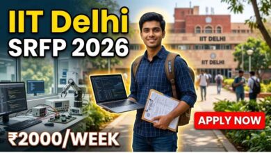 IIT Delhi Summer Research Fellowship 2026 students program