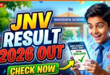 JNVST Class 6 Result 2026 scorecard check online on navodaya.gov.in using roll number