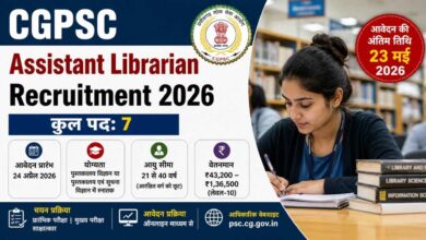 CGPSC Assistant Librarian Recruitment 2026